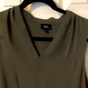 Olive green high low top. Size M